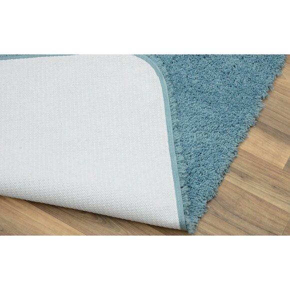 Garland Rug Serendipity Washable Nylon Basin Blue Bathroom Runner 22" x 60" - Picture 3 of 3